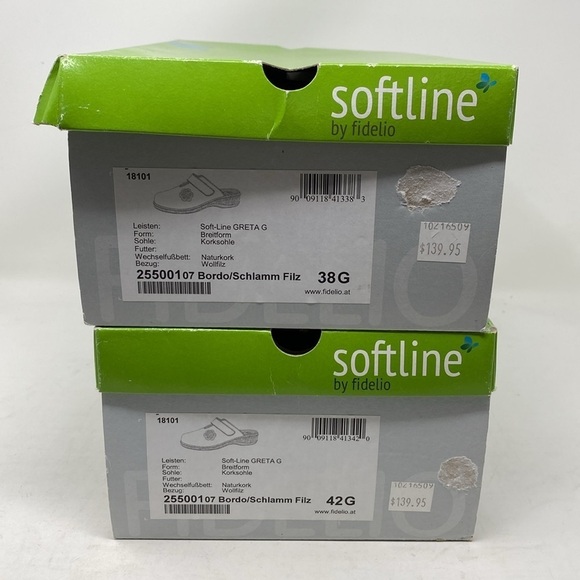 Fidelio Softline Women's Woolfelt Adriane Mule - Bordo - Picture 9 of 10